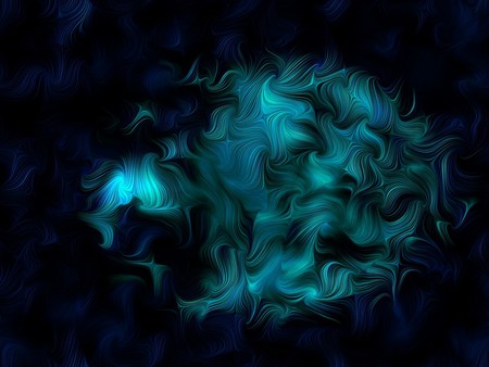 Green and blue - fractal, colors