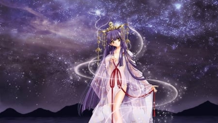 Beauty - woman, anime, beauty, stars