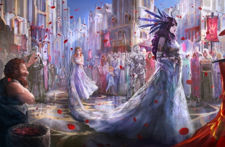 The Wedding Day - digital, pretty, wedding, beautiful, girl, art, fantasy, female, princess, woman