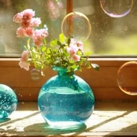 Still life with bubbles