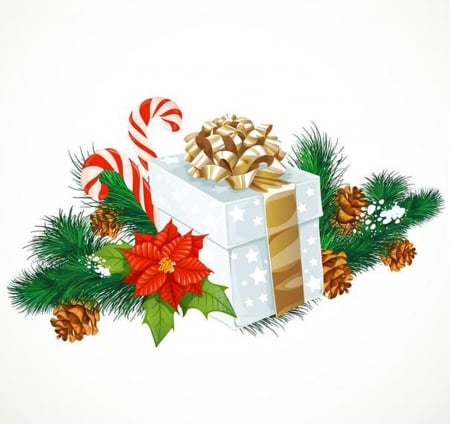 Christmas - snow, gift, Christmas, season