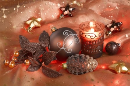 christmas decor - christmas, candle, light, decor