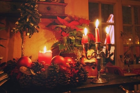 Christmas home decoration - abstract, decoration, Christmas, still life, home