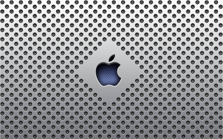 Apple speaker - apple, speaker, logo, company, beautiful, blue, wordwide, magic, fruit, phone, color, colorful