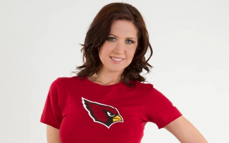 Beauty - Red, Smile, Shirt, Bird, Hair, Eyes, Babe, Beauty, Face, Eye