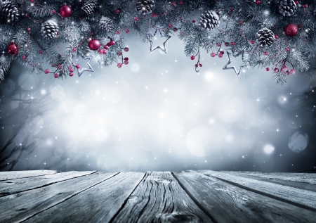 Happy Holidays! - winter, blue, wood, berry, christmas, grey, white, craciun, red, card, texture