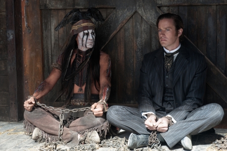 The Lone Ranger (2013) - The Lone Ranger, actor, Johnny Depp, Armie Hammer, man, male, fantasy, movie, disney