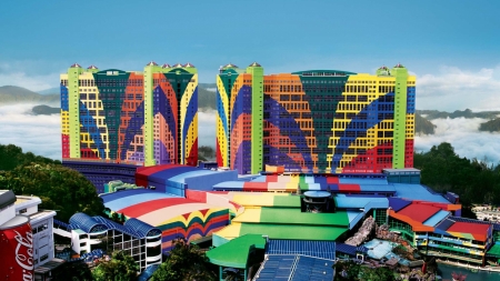 first world hotel in pahang malaysia - clouds, hotel, colors, mountains