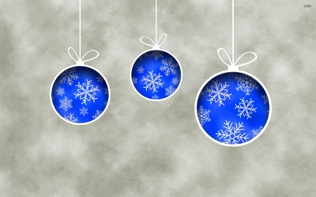 Christmas Decorations - wallpaper, decorations, christmas, blue