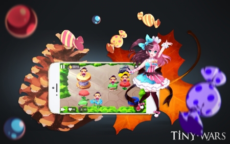 TinyWars UI Tablet Wallpaper - tinywars wallpaper, anime girl, tinywars, tinywarsgame