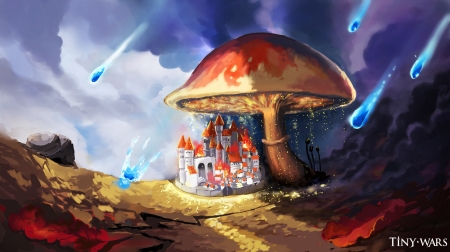 TinyWars Mushroom Wallpaper - anime mushroom, giant mushroom, tinywars, tinywars cute