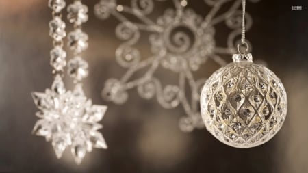 Christmas Silver Ball - Wallpaper, Silver, Christmas, Ball