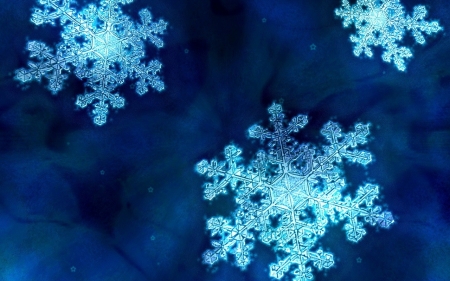 Snowflakes - christmas, winter, craciun, snowflake, blue, card, texture