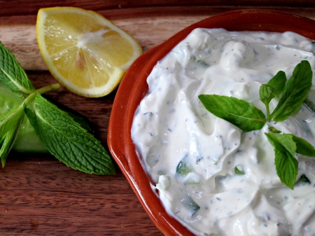 Tzaziki - delicious, lemon, food, salad