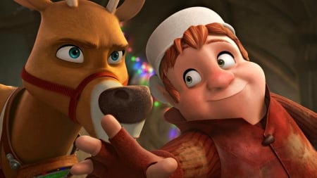 Saving Santa (2013) - red, funny, saving santa, animation, craciun, elf, reindeer, christmas, fantasy, movie