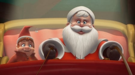 Saving Santa (2013) - animation, christmas, elf, santa, fantasy, Saving Santa, white, craciun, red, movie