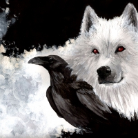 Wolf and Raven