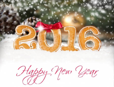 Happy New Year 2016 ! - happy new year, bowknot, holidays, 2016, miscellaneous, ribbon, christmas