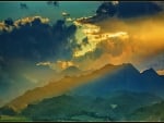 Colorful Clouds upon Mountains