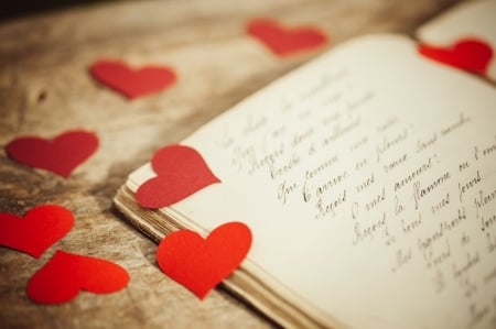 â™¥ - love, hearts, abstract, book