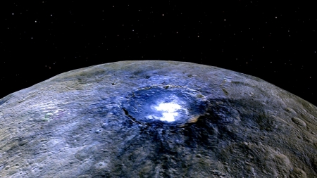 The Brightest Spot on Ceres - space, fun, planet, ceres, stars, cool