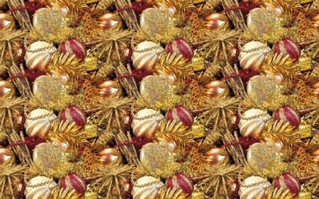 Christmas texture - ball, red, paper, golden, craciun, yellow, texture, christmas