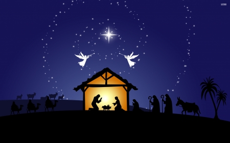 Nativity Scene - wallpaper, christmas, scene, nativity