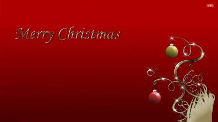 Merry Christmas - merry, wallpaper, christmas, decorations