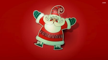 Santa Clause - santa, wallpaper, clause, cartoon