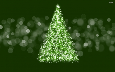 Sparkling Christmas Tree - tree, wallpaper, sparkling, cristmas