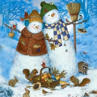 Two Lovable Snowmen