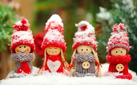 Merry Christmas - toys, winter, funny, christmas, holiday, smile, sweet, snowy, cute