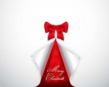 Merry Christmas - vector, Christmas, art, red