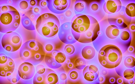 Bubbles - pink, bubbles, orange, texture, abstract