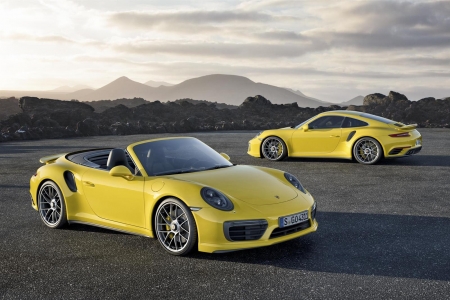 2017 Porsche 911 Turbo - 2017, yellow, conv, hardtop