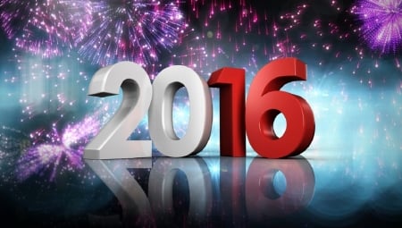 Happy New Year 2016! - holidays, fireworks, 2016, new year