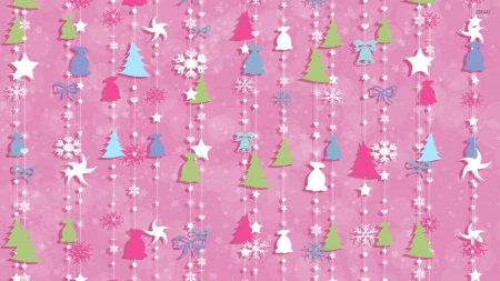 Christmas Garlands - wallpaper, garlands, patterns, christmas