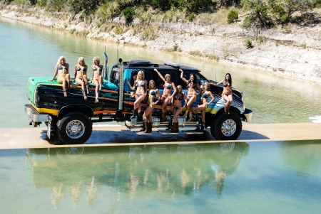 Cowgirls X's 10 - water, babes, boots, truck