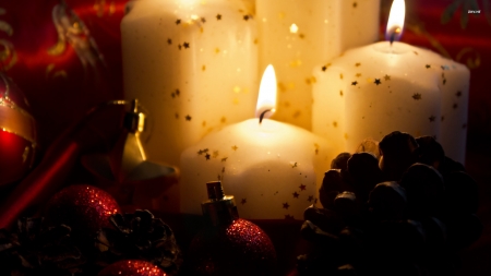 Christmas Decorations - Wallpaper, Candles, Decorations, Christmas