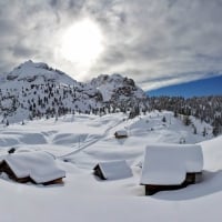 Winter in Dolomites, Italy