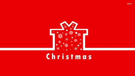 Christmas Present - Wallpaper, Red, Present, Christmas