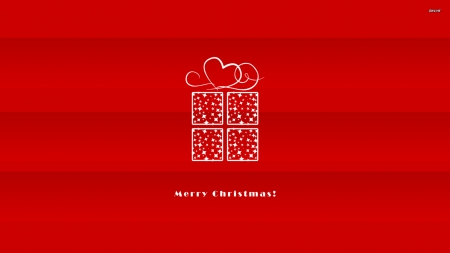 Christmas Present - Wallpaper, Red, Present, Christmas