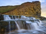 Waterfall at Monknash, South Wales