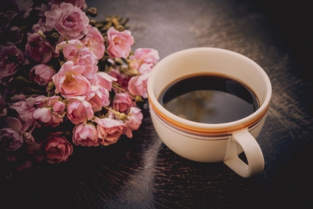 â™¥ - abstract, coffee, flowers, soft