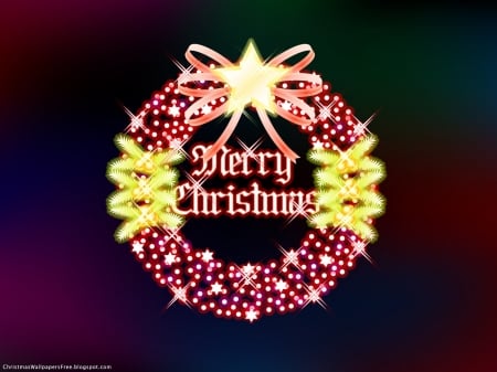 Christmas Wreath - Wallpaper, Pink, Christmas, Wreath