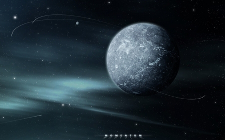 Momentum - planets, stars, 3d, galaxies, space, cg