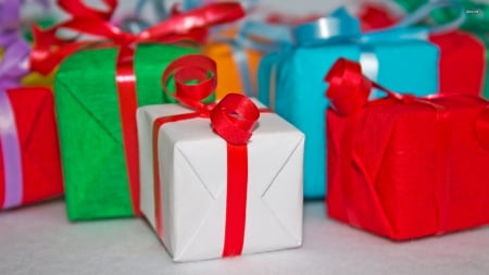 Colourful Presents - Wallpaper, Presents, Colourful, Christmas