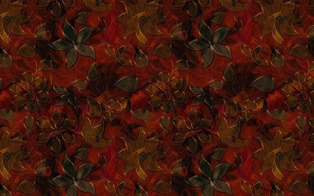 Texture - red, paper, flower, pattern, leaf, texture, autumn, green