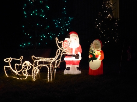 Christmas 2015 - garden, figures, christmas, lights