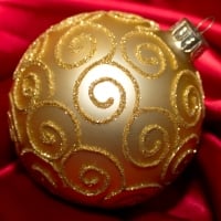 Golden Christmas Bauble